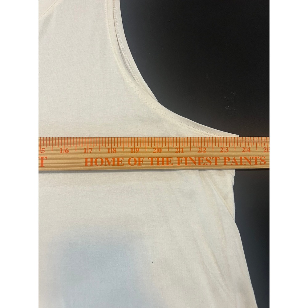 LOGO Lori Goldstein Ivory Layering Tank Lace Trim plus size 2X - Picture 6 of 8